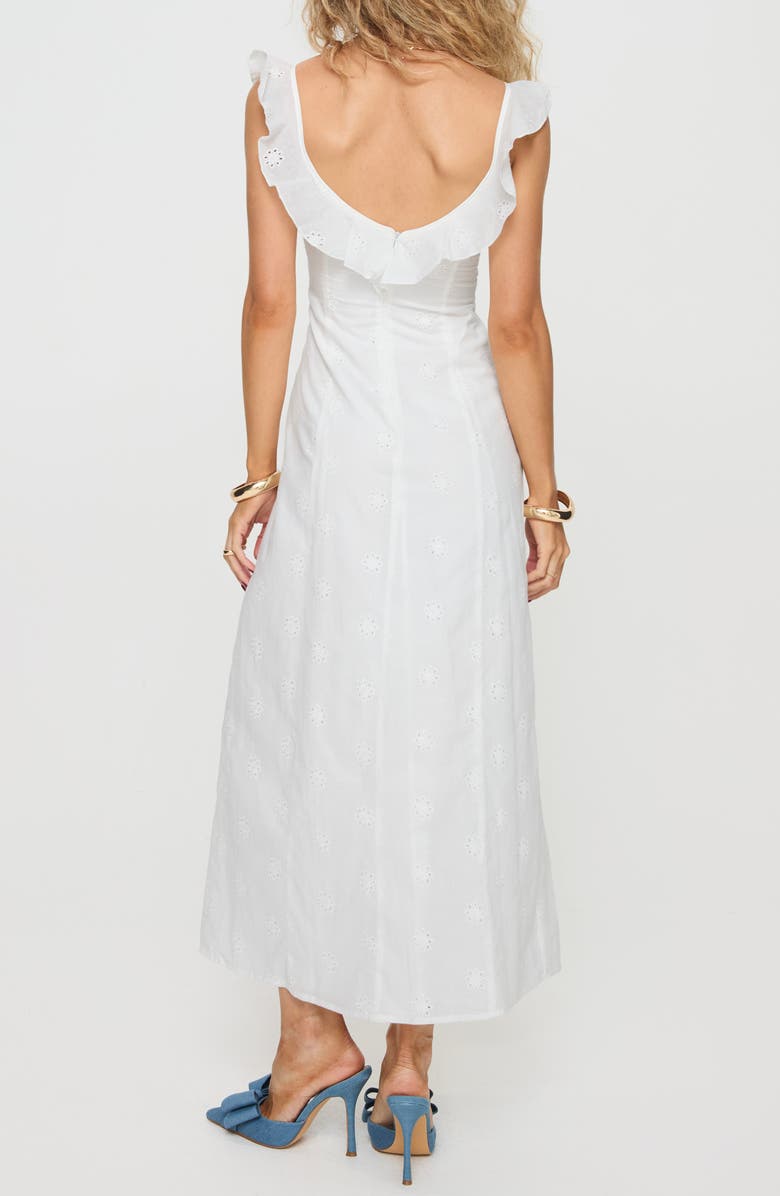 Princess Polly Lombardi Eyelet Embroidered Maxi Dress, Alternate, color, 