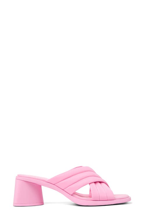 Shop Camper Kiara Slide Sandal In Light Pastel Pink