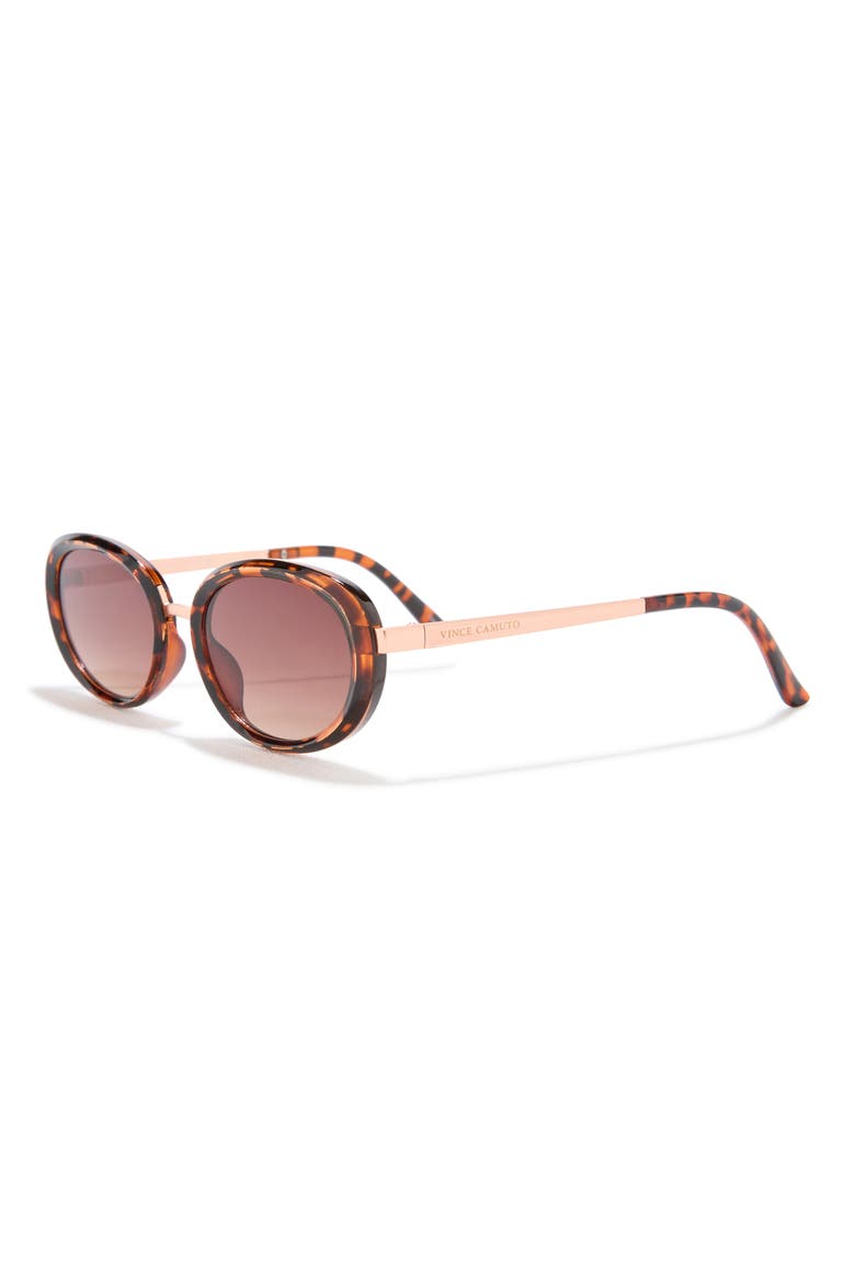 129mm Oval Sunglasses, Alternate, color, TORTOISE