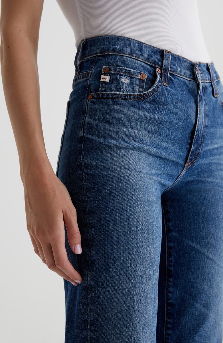 AG Brinley Mid Rise Straight Leg Jeans, Alternate, color, 15 Years Prague