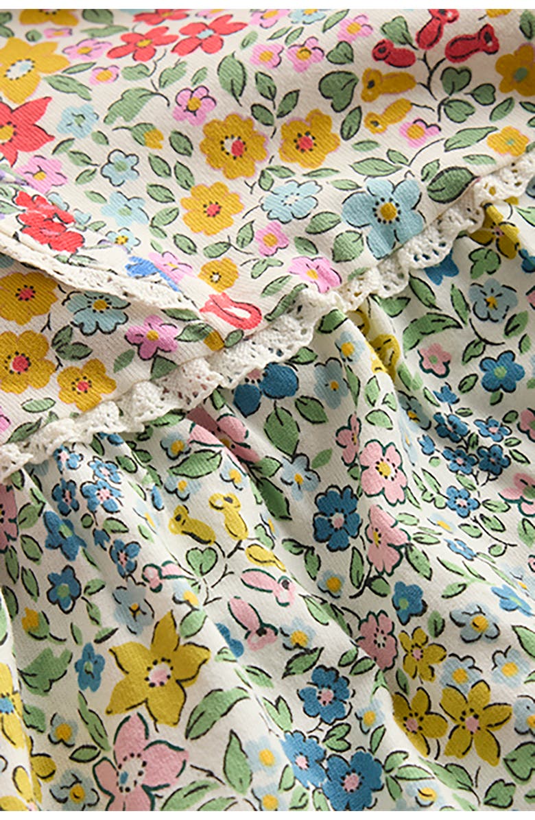 Mini Boden Kids' Hotchpotch Long Sleeve Tiered Cotton Dress, Alternate, color, Hotchpotch Flowerbed