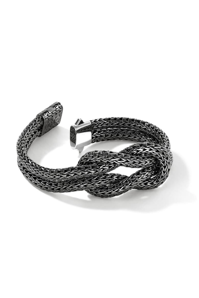 Love Knot Bracelet, 13mm, Alternate, color, DARK SILVER