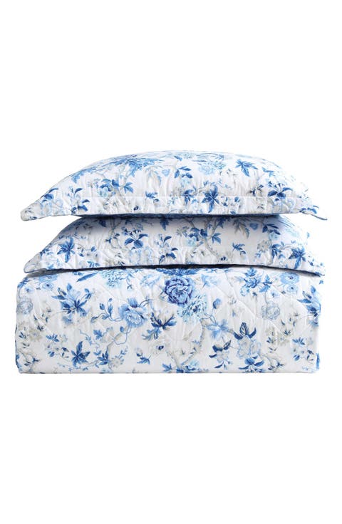 Cotton 3-Piece Comforter & Sham Quilt Set