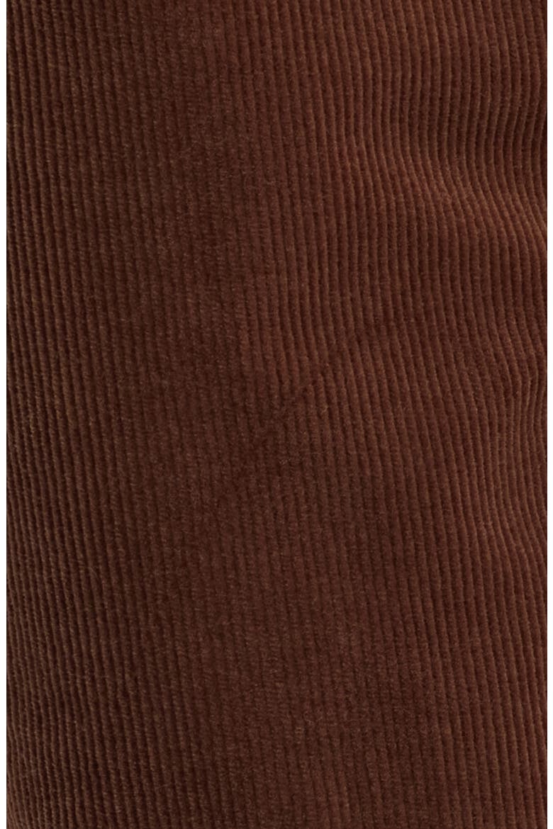 Side Panel Barrel Leg Corduroy Pants, Alternate, color, BROWN