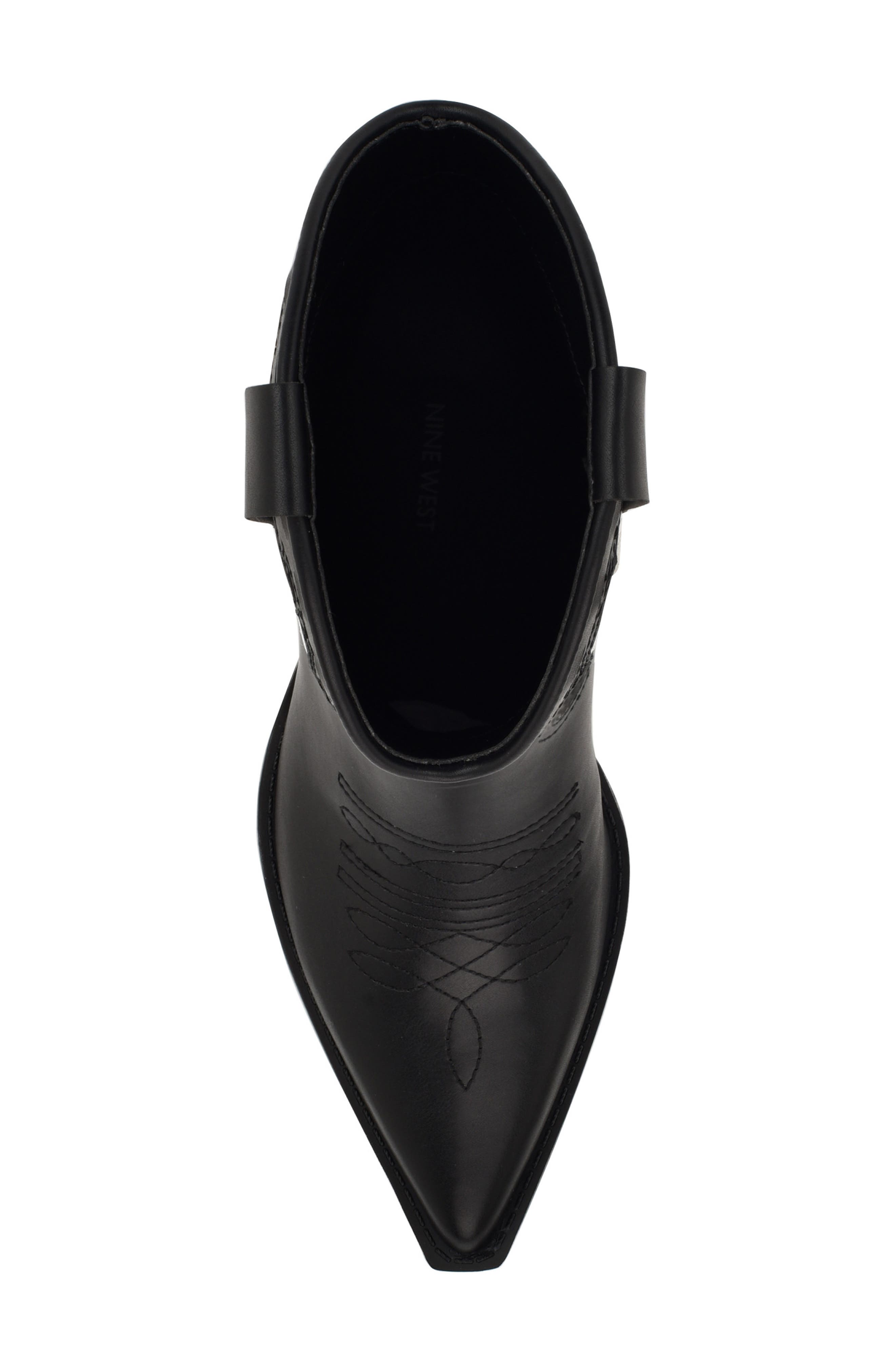 Nine West Puzz Pointed Toe Western Boot, Alternate, color, 