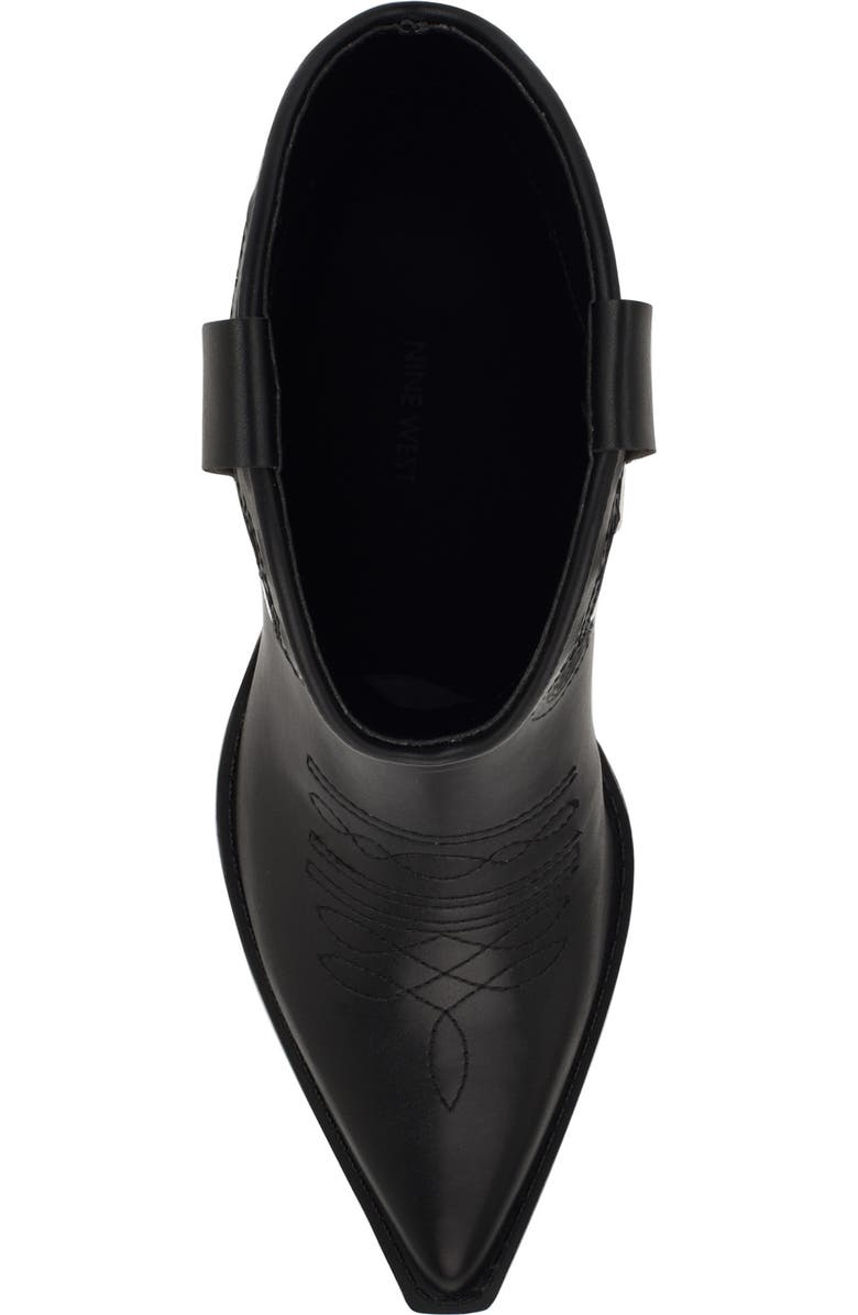 Nine West Puzz Pointed Toe Western Boot, Alternate, color,