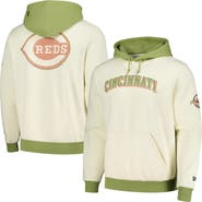 New Era Men's New Era Cream/Green Cincinnati Reds Color Pop Pullover Hoodie