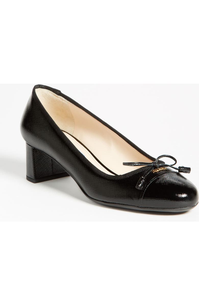 Prada Cap Toe Pump, Main, color,