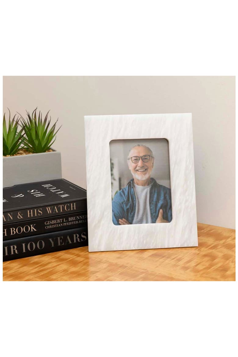 Marble Picture Frame, Alternate, color, WHITE