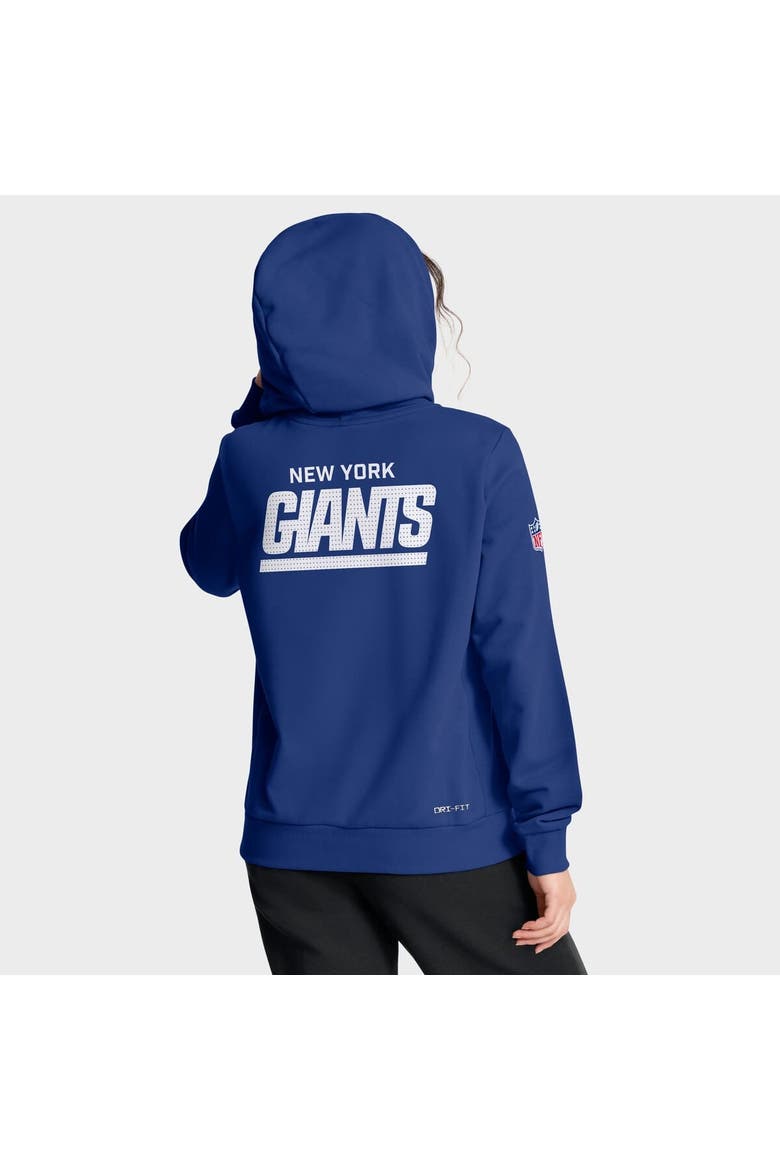 Women's Nike Royal New York Giants Sideline Standard Issue Initial Home Dri-FIT Hoodie, Alternate, color, Royal