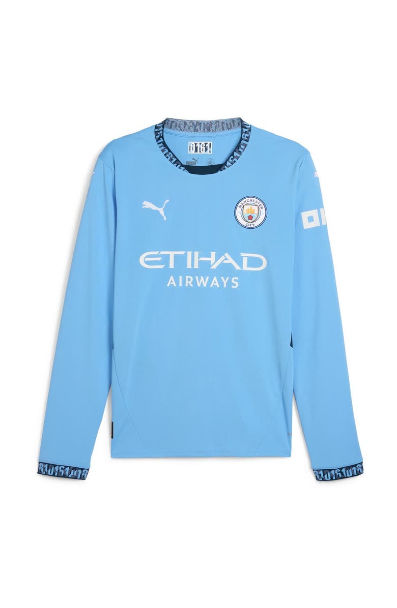 PUMA Men's Puma Phil Foden Light Blue Manchester City 2024/25 Home Replica Long Sleeve Player Jersey, Alternate, color, 
