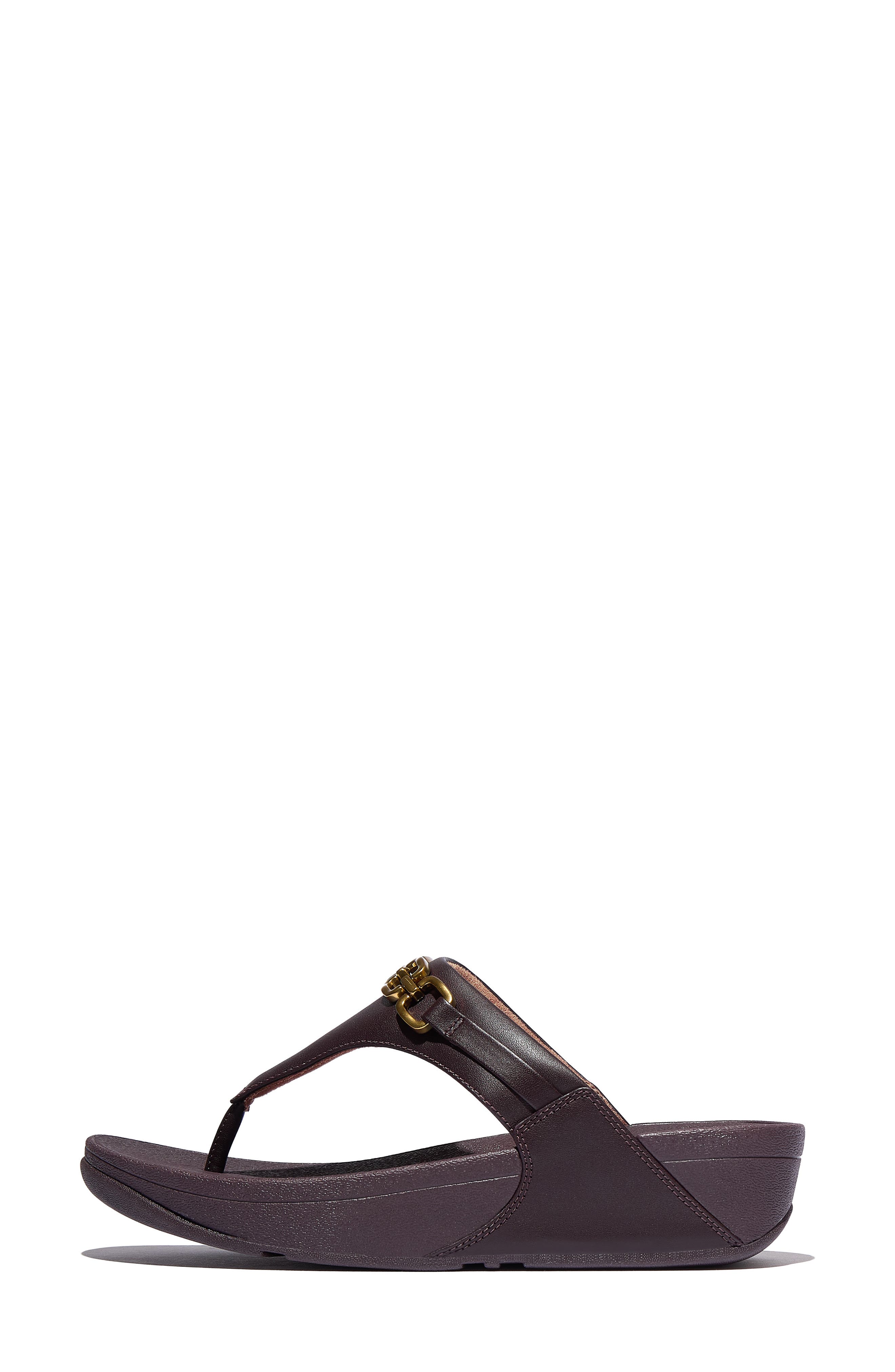 FitFlop Lulu Square-Chain Sandal, Alternate, color, Plumberry