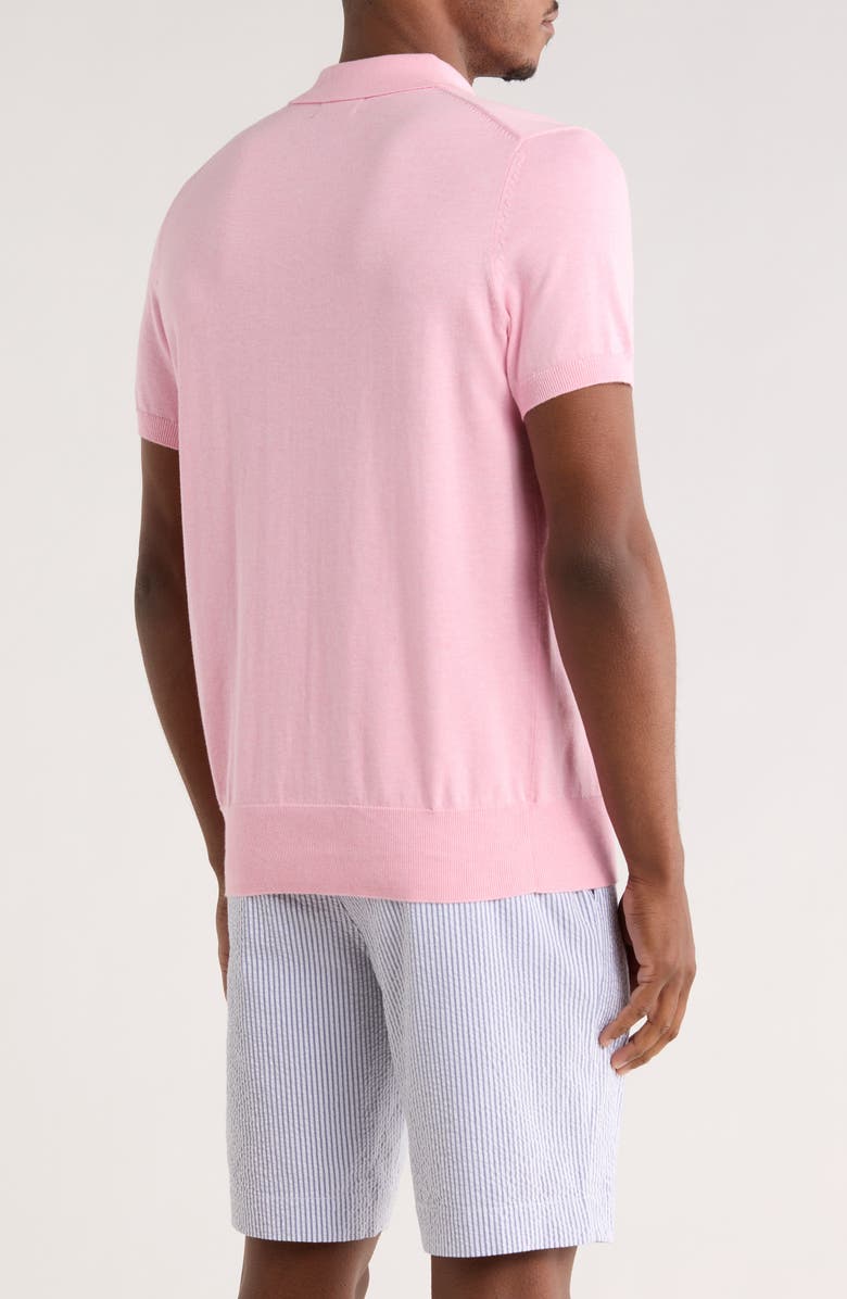 Brooks Brothers Short Sleeve Jersey Polo, Alternate, color, Pink Heather