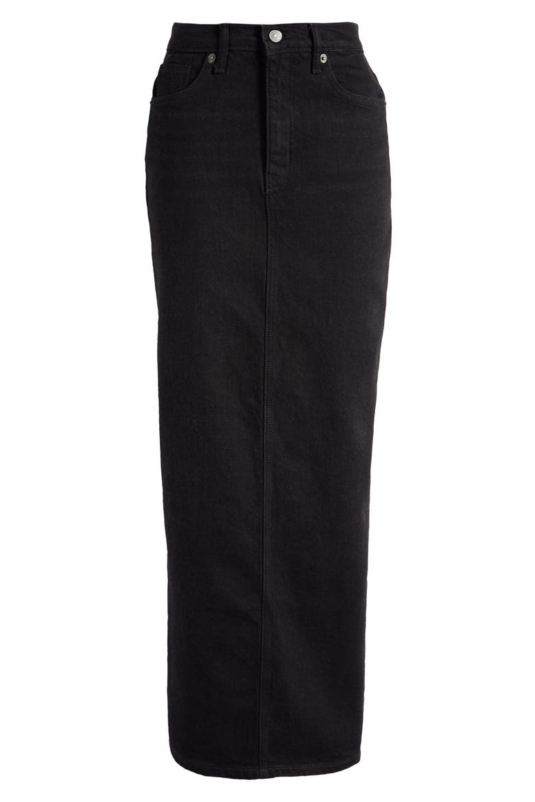 Daria High Waist Denim Maxi Skirt, Alternate, color, NIDIRI