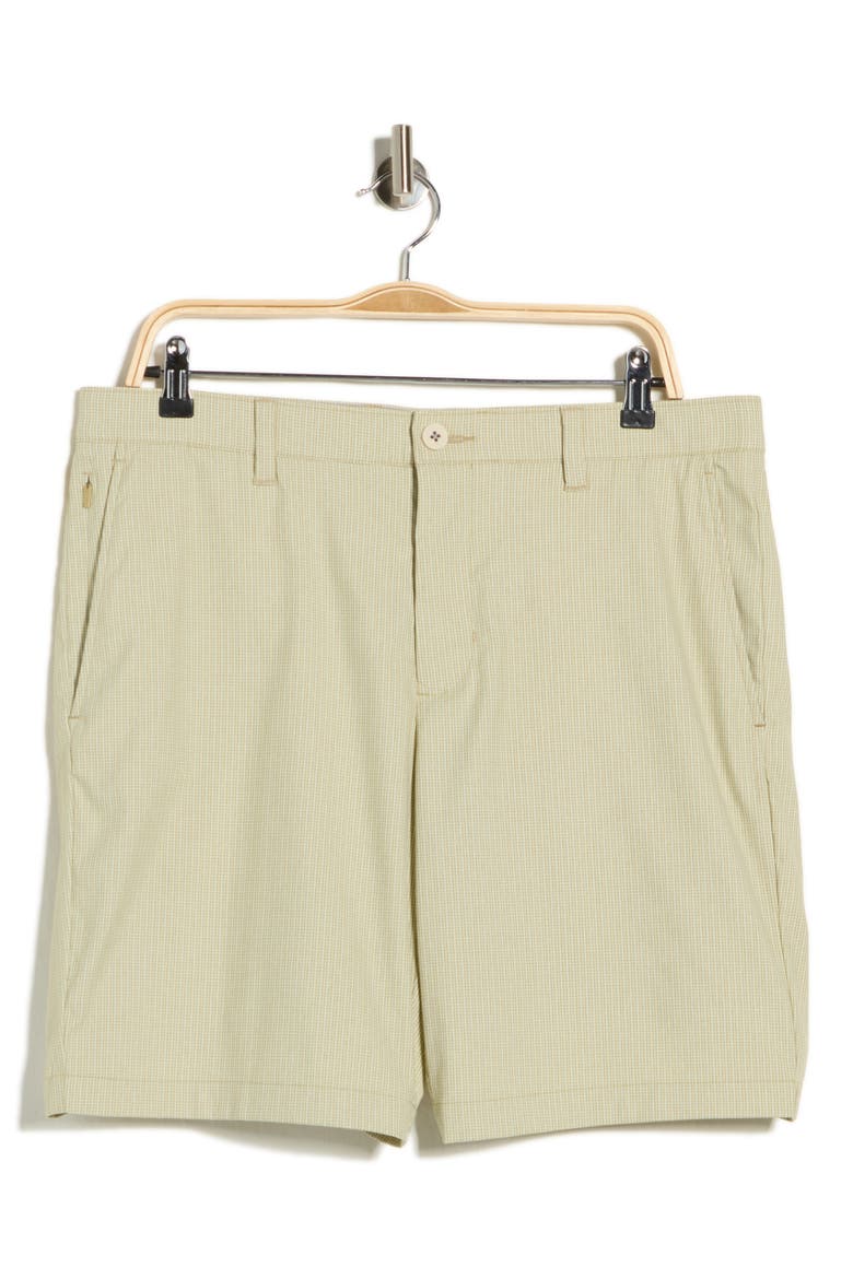 Barbados Pro 9-Inch Flat Front IslandZone® Shorts, Alternate, color, STONE KHAKI