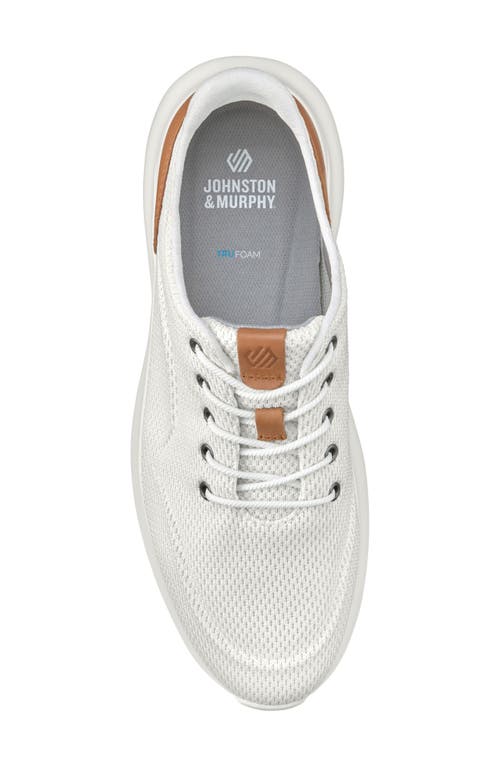 Johnston & Murphy Kasler Knit Sneaker In White