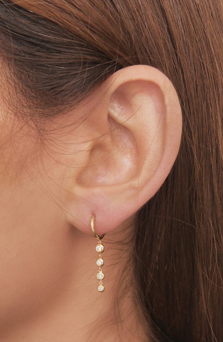 Bony Levy Monaco Bezel Diamond Drop Earrings, Alternate, color, 