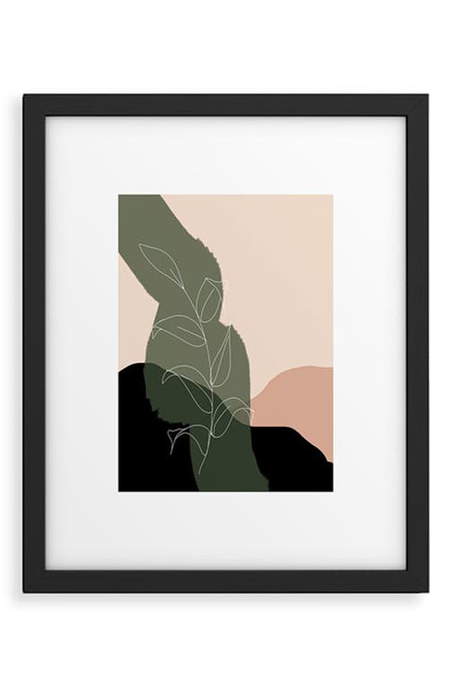 Deny Designs Boho Framed Art Print in Black Frame 