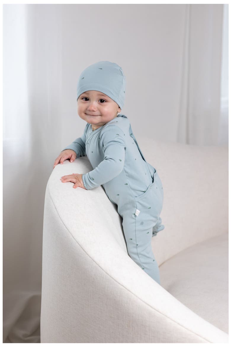 Mini Bird Footie for Baby Boy, Alternate, color, Green