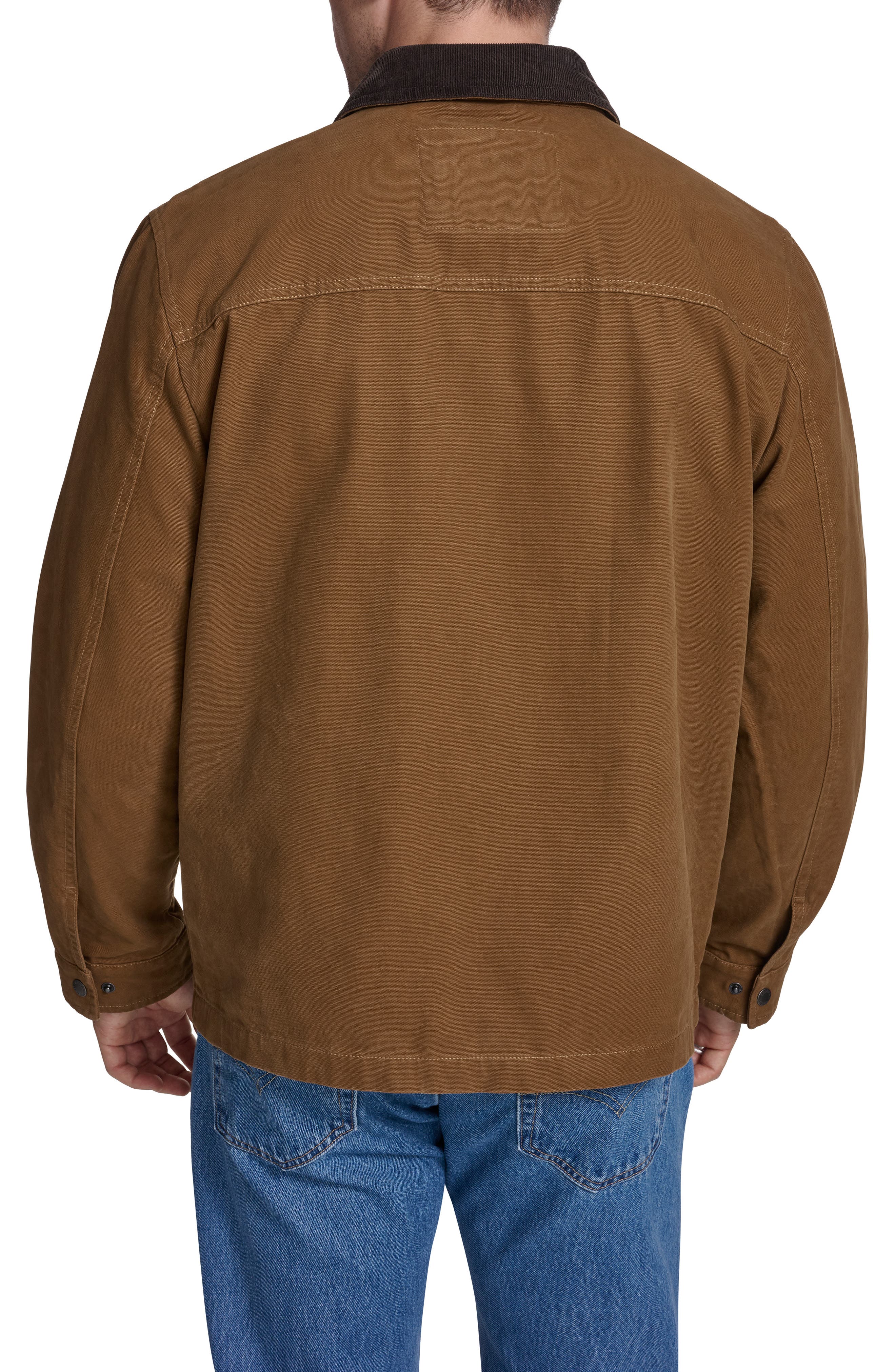 Corduroy Collar Cotton Canvas Jacket - image 4