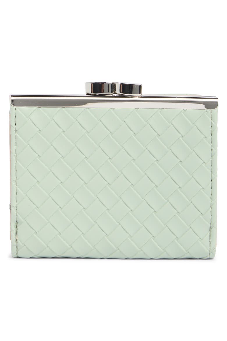 Frenchie Wallet, Alternate, color, THYME WOVEN