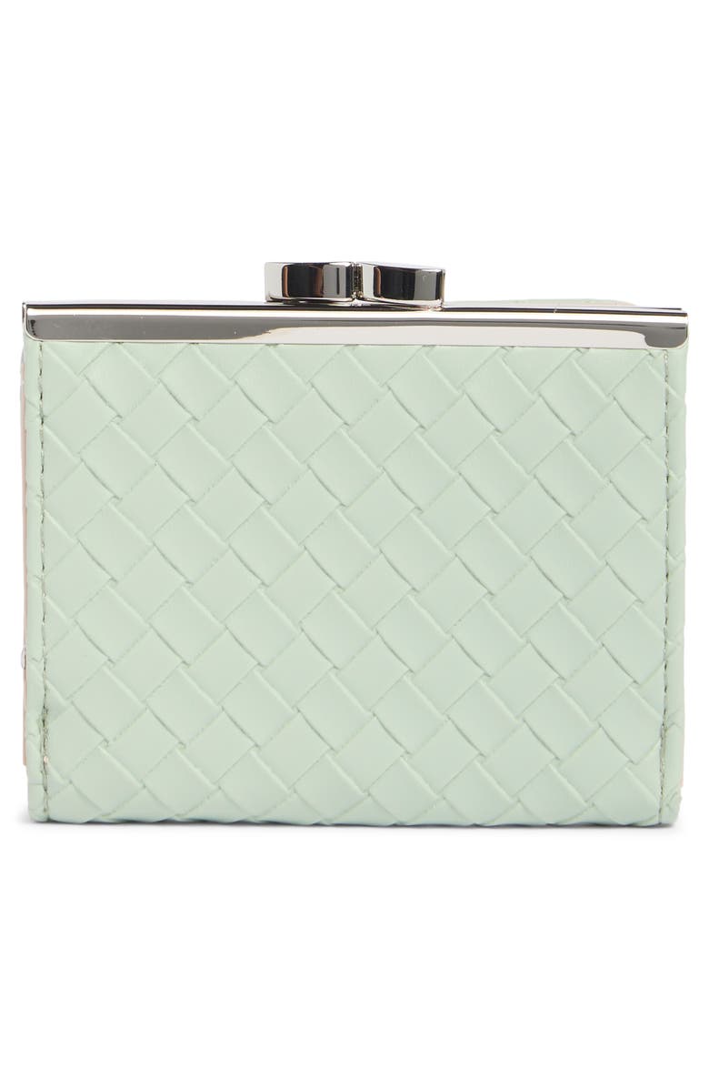 MUNDI SMALL LEATHER GOODS Frenchie Wallet, Alternate, color, Thyme Woven