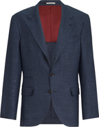 Brunello Cucinelli Prince of Wales deconstructed blazer