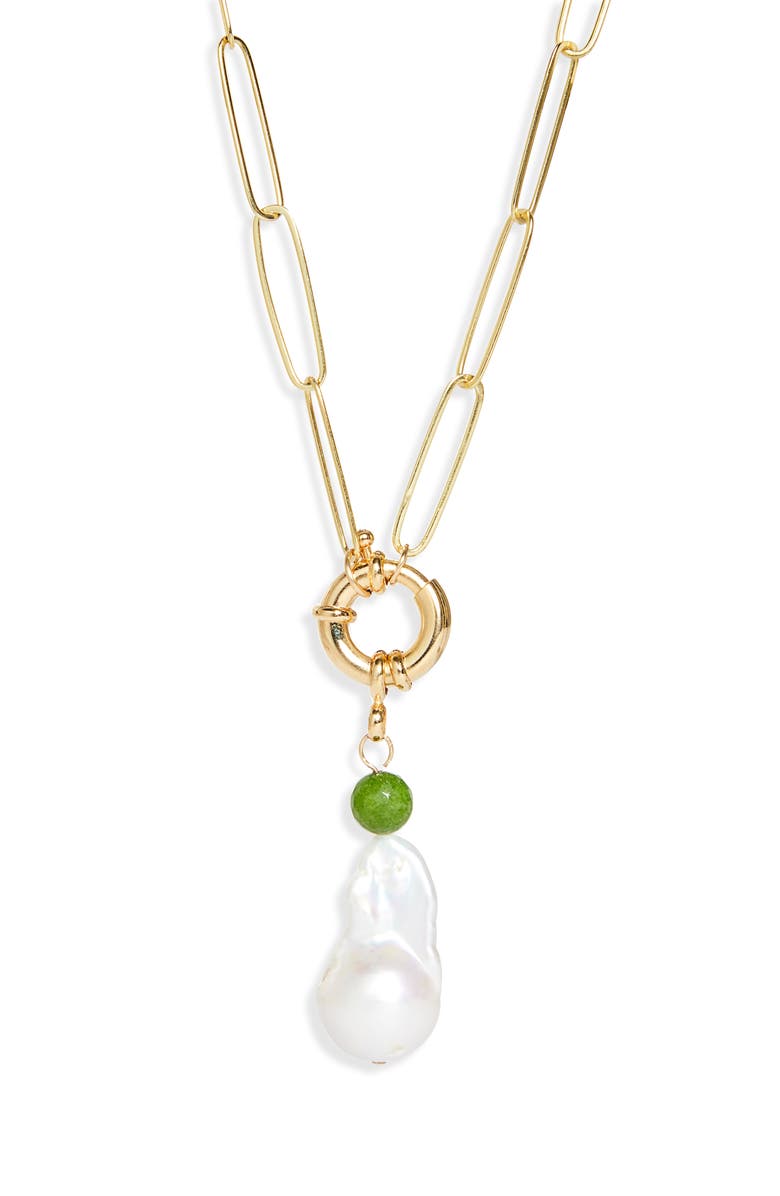 Éliou Matera Baroque Pearl Necklace, Main, color, 