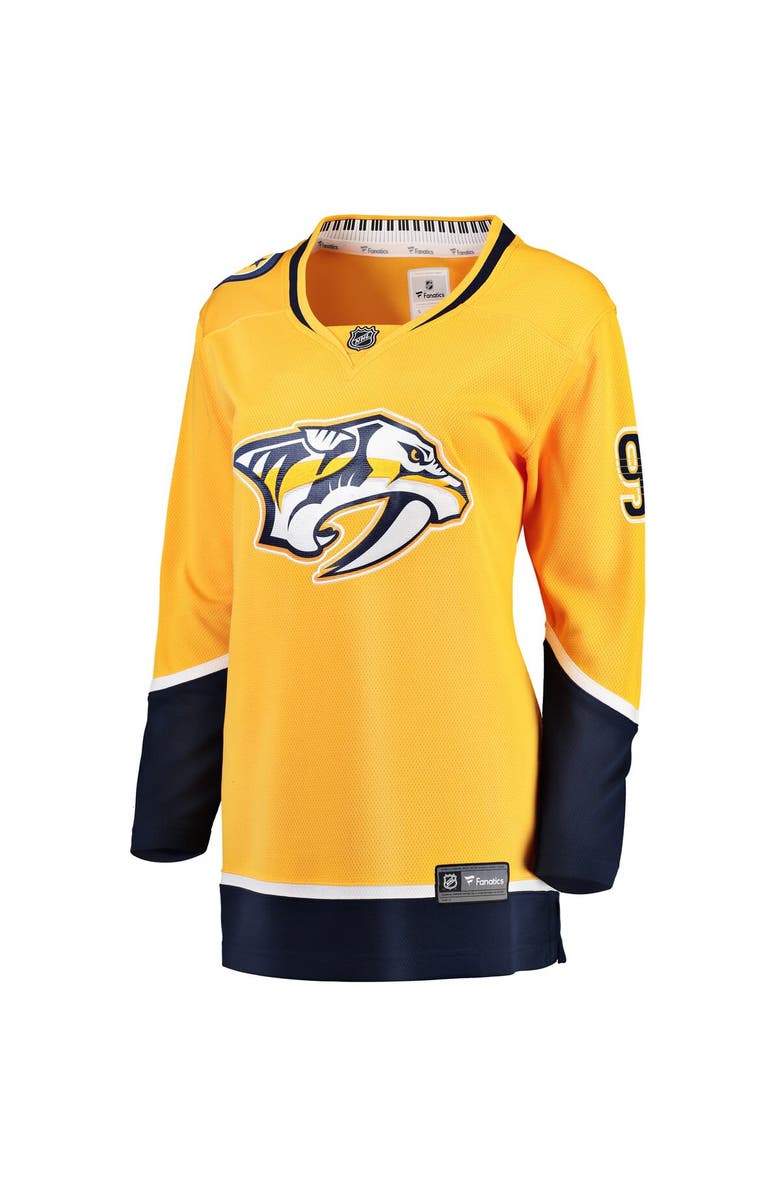 FANATICS Women's Fanatics Branded Filip Forsberg Gold Nashville Predators Breakaway Player Jersey, Alternate, color, Gold