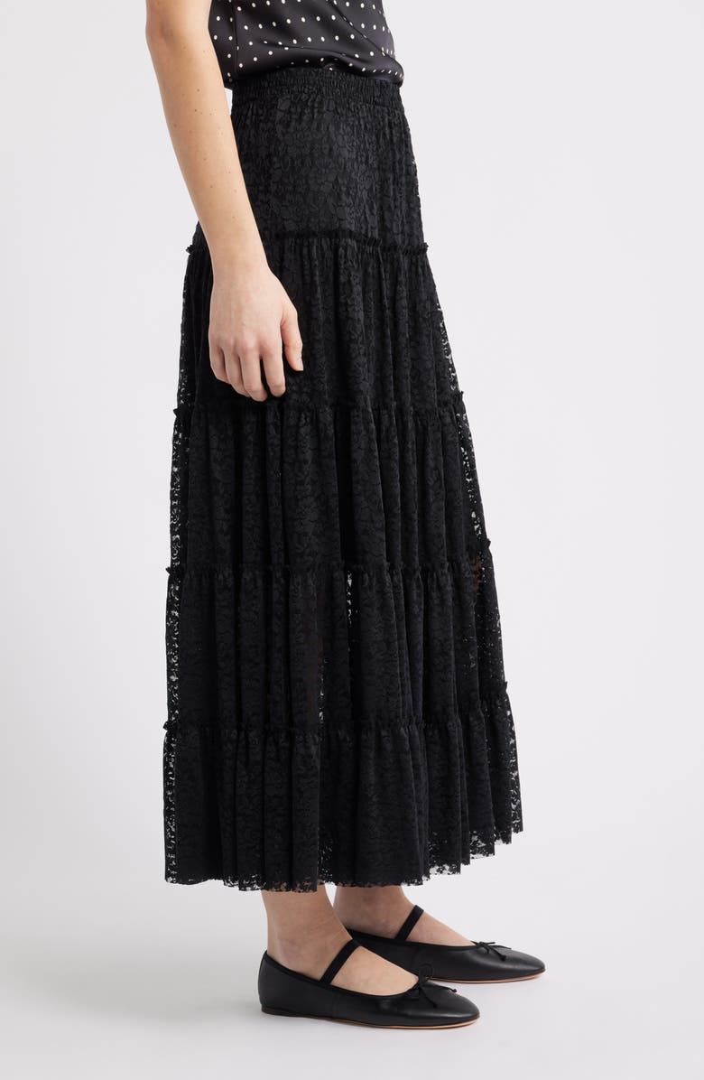 BP. Lace Maxi Skirt, Alternate, color, Black