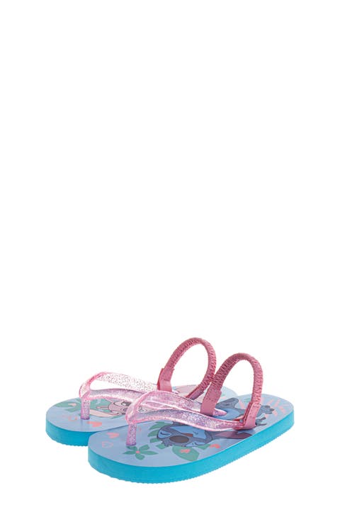 Kids' Stitch Slingback Flip Flop Sandal (Toddler & Walker)