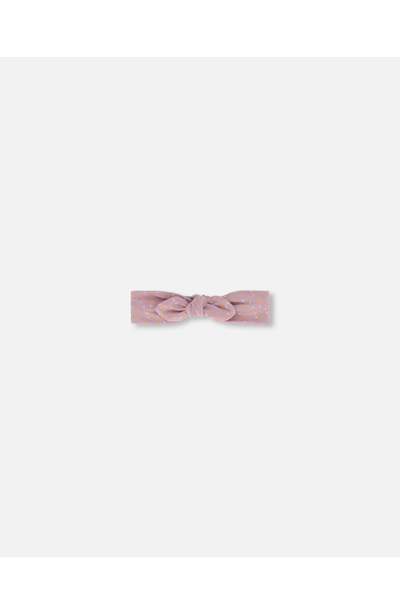 Deux par Deux Baby Girl's Printed Organic Cotton Headband Pear Seeds, Main, color,