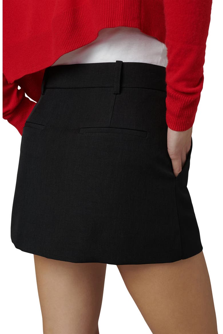 The Tailored Miniskirt, Alternate, color, BLACK