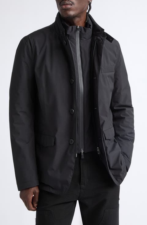 Waterproof Down & Feather Fill Sport Coat with Removable Liner