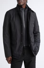 Herno Waterproof Down & Feather Fill Sport Coat with Removable Liner