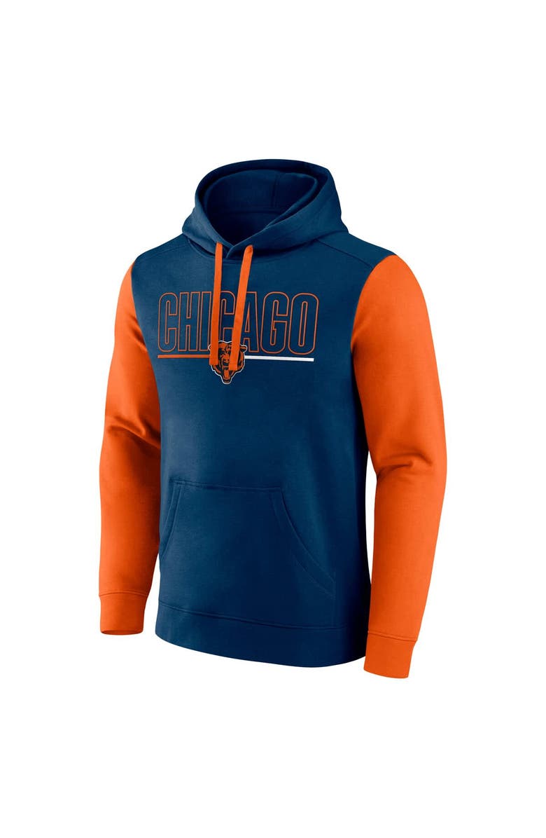 FANATICS Men's Fanatics Navy Chicago Bears Big & Tall Outline Pullover Hoodie, Alternate, color, 