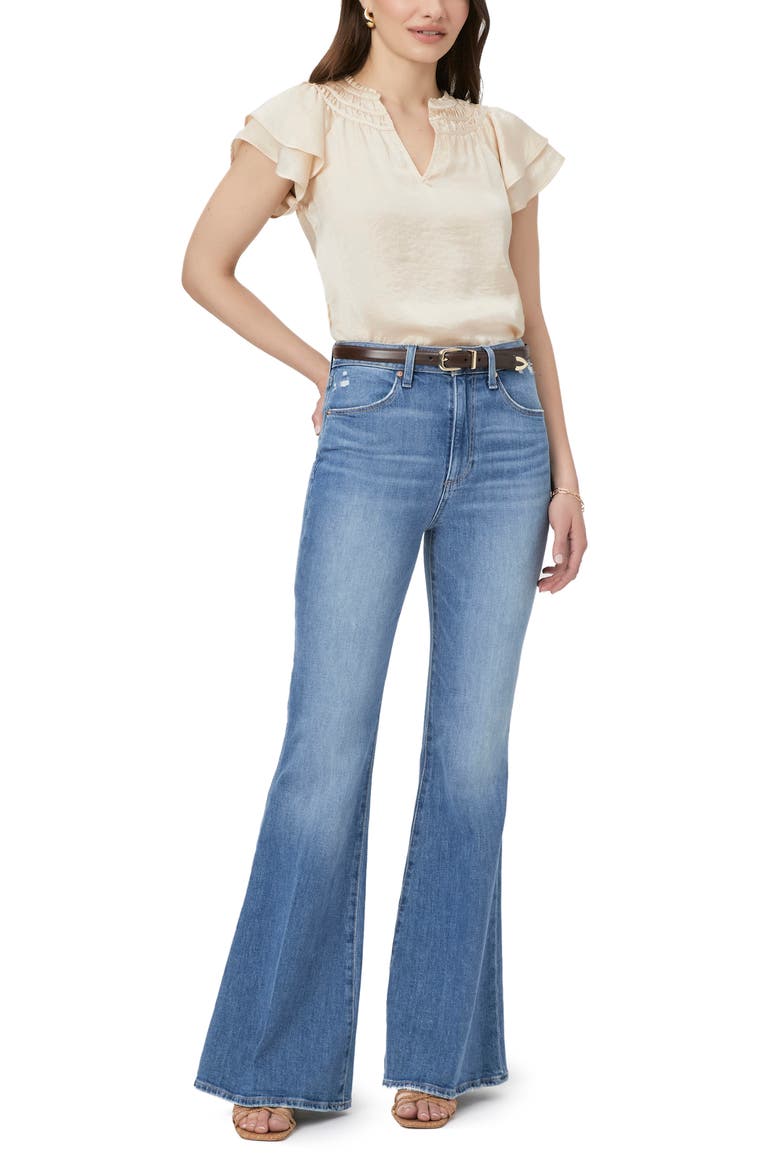 Moriah Split Neck Top, Alternate, color, ECRU