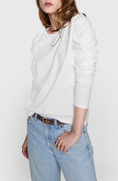 Rebecca Minkoff Janine Long Sleeve Sweater In Bright White
