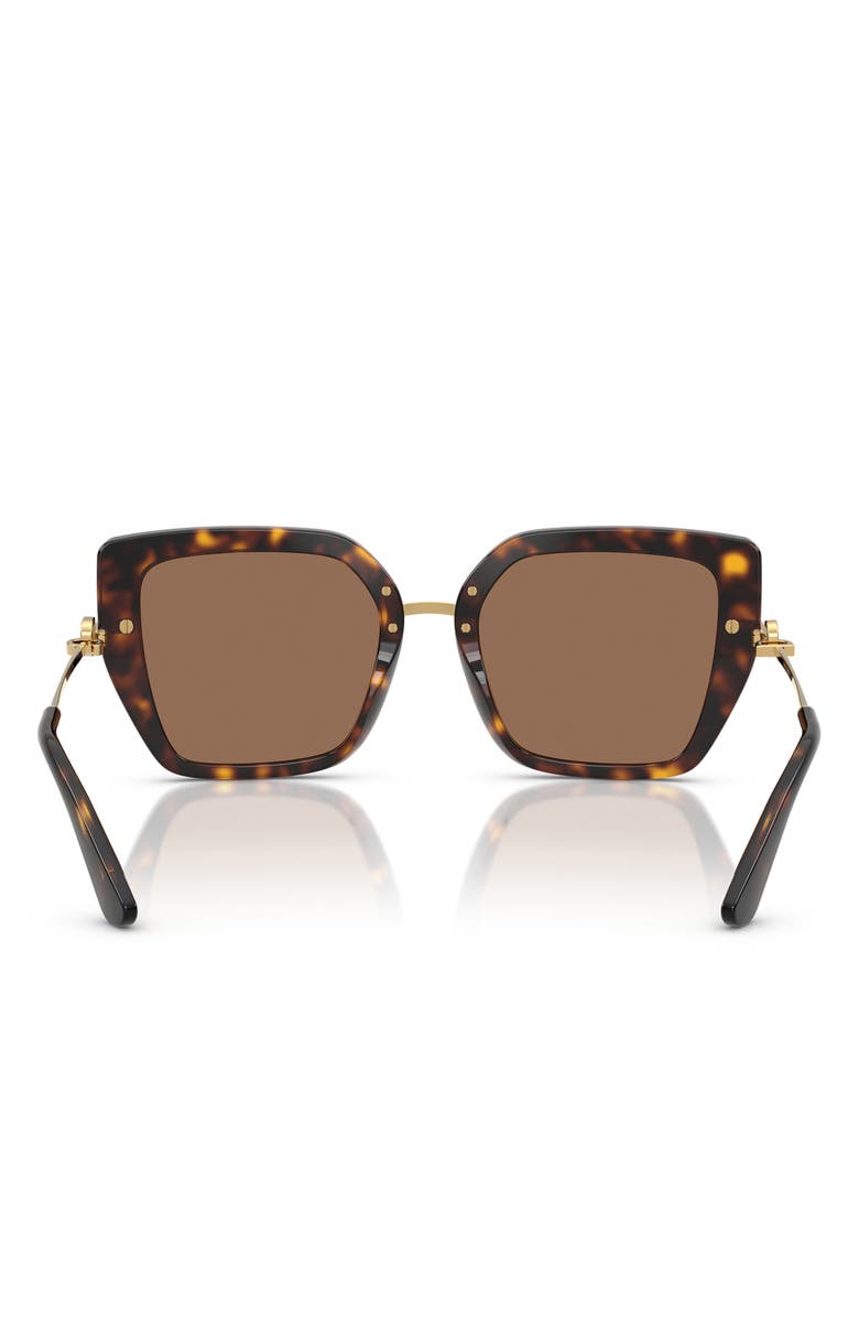 Dolce&Gabbana 53mm Butterfly Sunglasses, Alternate, color, Havana