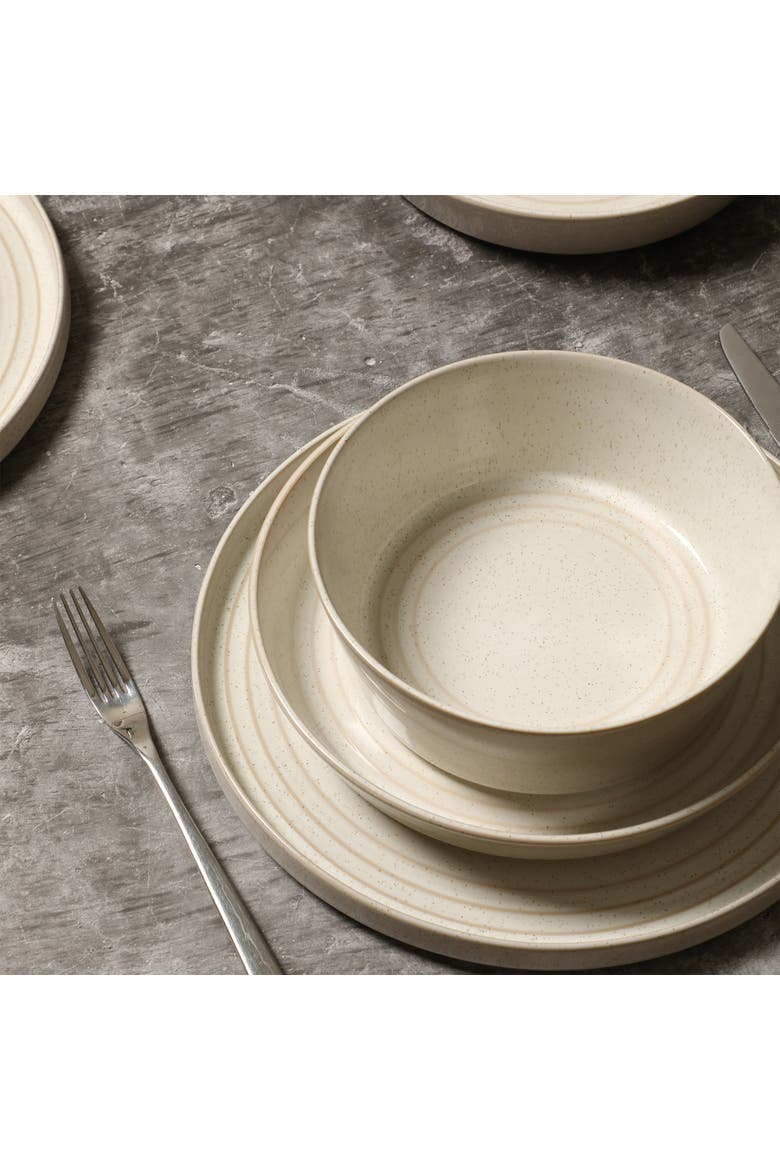 Claire Stoneware 8-Piece Bowl Set, Alternate, color, White