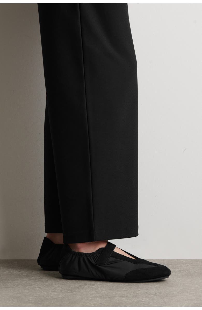 COS Suede-nylon Mary-jane Trainers, Alternate, color, Black