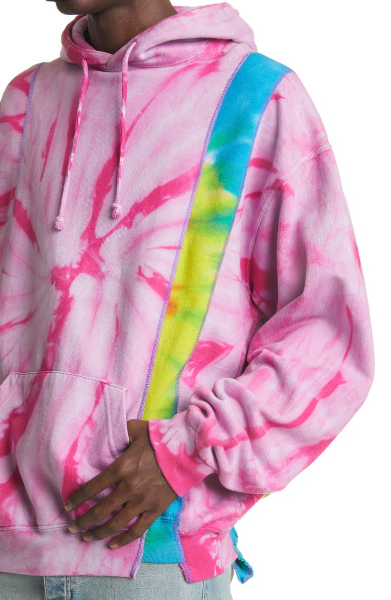 Needles 5 Cuts Tie Dye Cotton Hoodie, Alternate, color, 