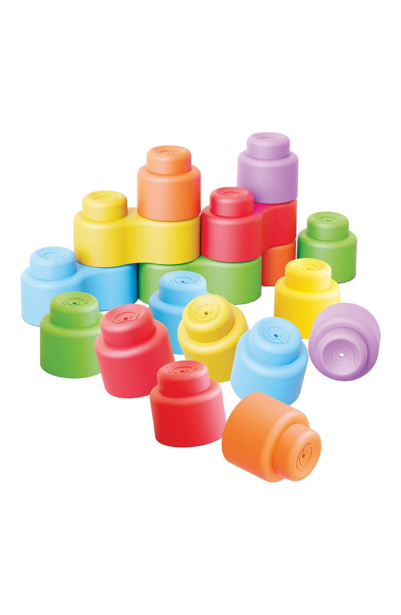Quercetti Soft Stack Baby Bricks - 28 Pieces, Main, color, Multicolored