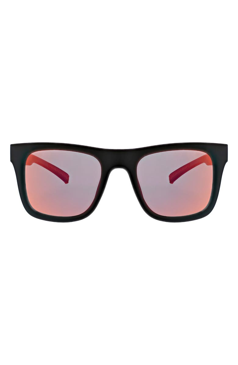 Hurley Sunrise 53mm Polarized Square Sunglasses, Main, color, 