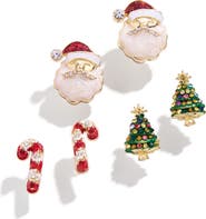 BaubleBar Tis the Season Set of 3 Stud Earrings