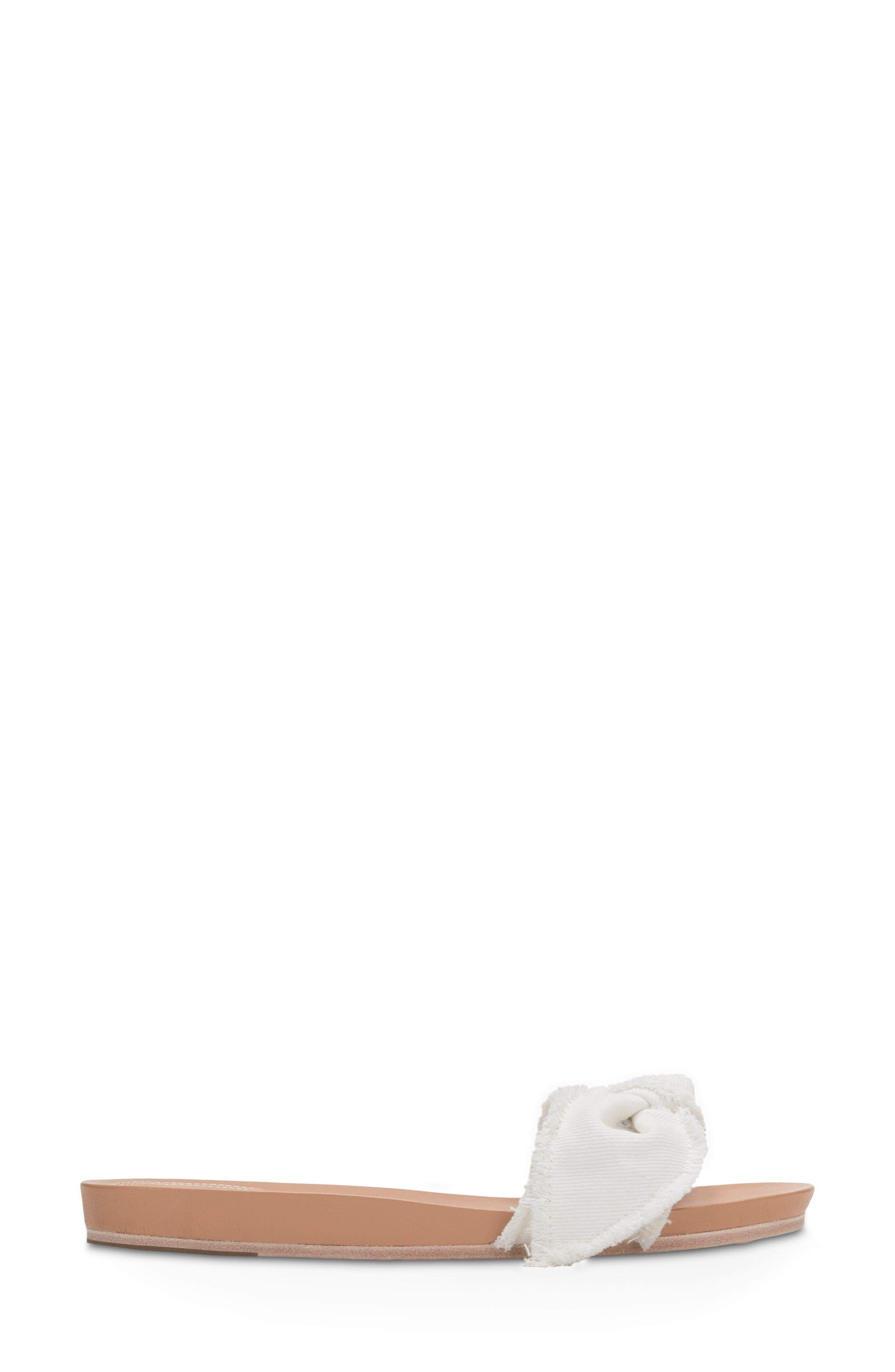 Carmen Slide Sandal, Alternate, color, WHITE DEMIN