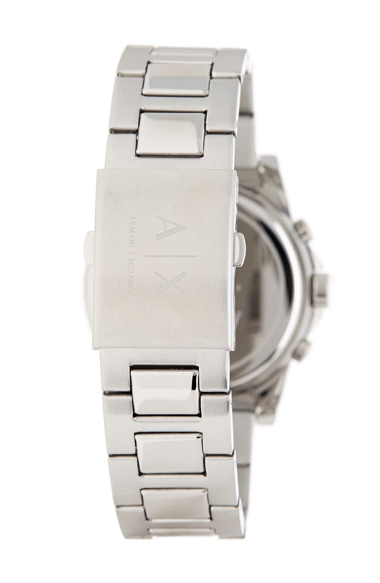 AX Armani Exchange Men's Outerbanks Chronograph Bracelet Watch, 45mm, Alternate, color, Silver