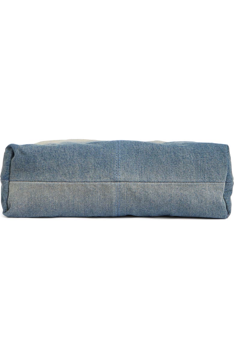 Steve Madden Niccola Denim Hobo Shoulder Bag & Pouch, Alternate, color, Denim