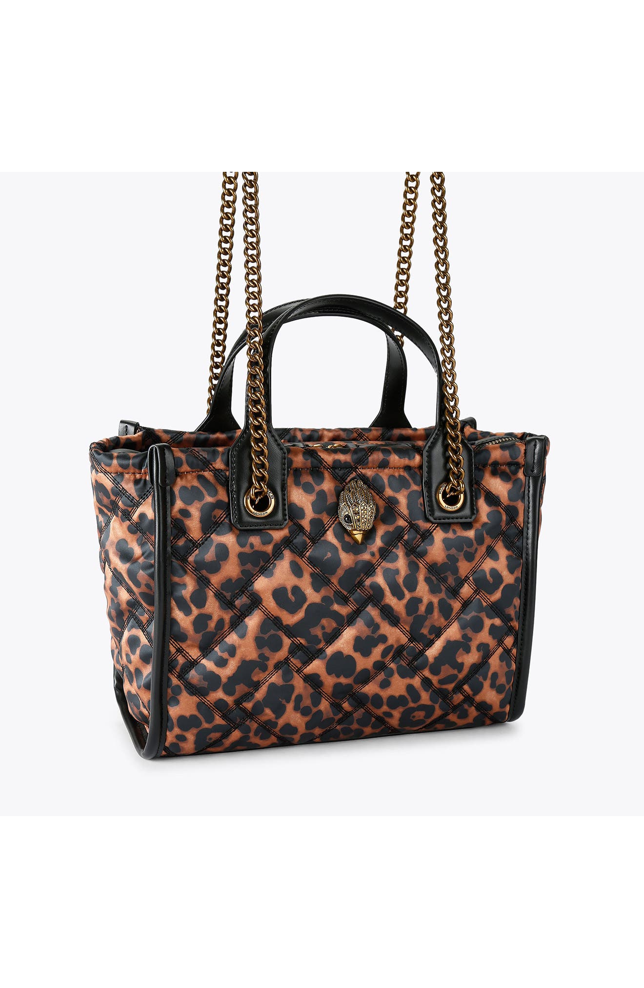 Small Hoxton Print Shopper Bag, Alternate, color, MEDIUM BROWN