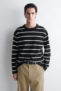 COS Relaxed Jersey Interlock Long-Sleeved T-Shirt